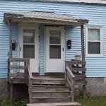 There were two front doors in the original structure, one for each side of the building.