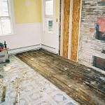 The original floor, before removal