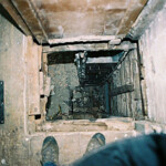 And a potential dumbwaiter shaft... it's a long way down to the basement.