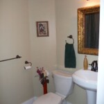 The downstairs bathroom