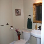 The downstairs bathroom